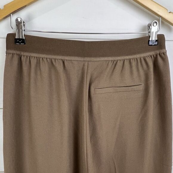 SPANX Crepe Pleated Trouser Pants Cedar 20542 Pull On High Rise Women M Wide Leg - Picture 7 of 13